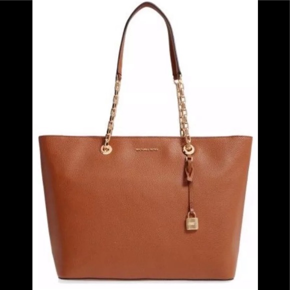 Michael Kors Mercer Chain medium tote luggage $298 - Picture 1 of 8